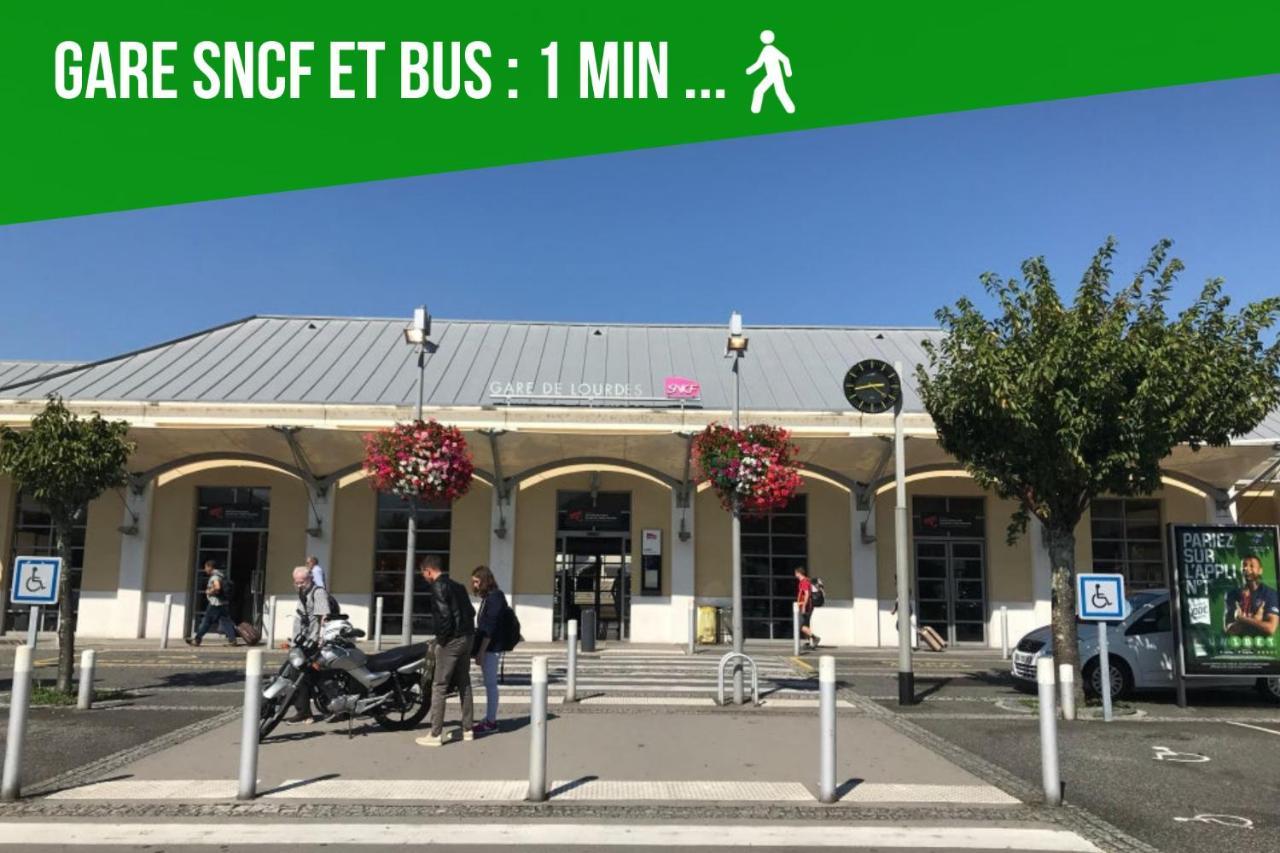 Loc Trotteur Le Pivoine Studio Grand Confort, Gare Sncf De Lourdes Dış mekan fotoğraf